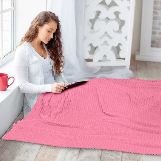 Cotton Market Одеяло Флийс Единично 170x210см. Powder Pink