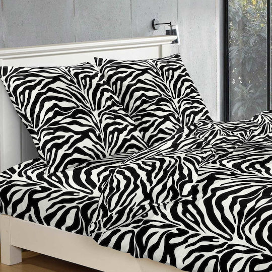 Cotton Market Set Pătură Simplă 160x200 cm Zebra