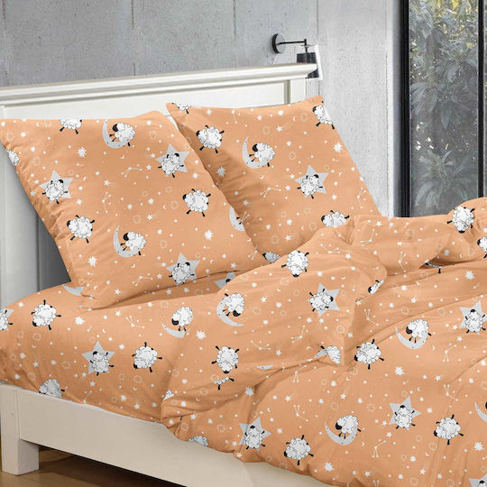 Cotton Market Bettbezug-Set Einzelbett mit Kissenbezug 155x220 Mehrfarbig