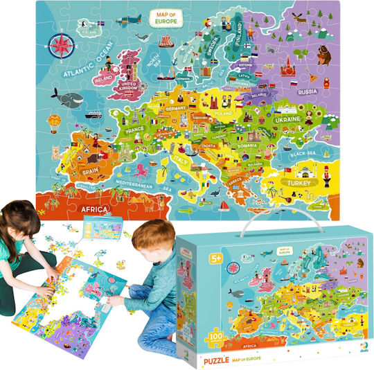 Puzzle Dodo 100 Harta Europei