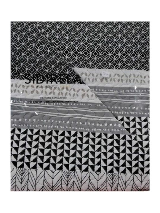Sidirela Подредба Покривало Кингсайз Brown-beige 220x230см 3бр