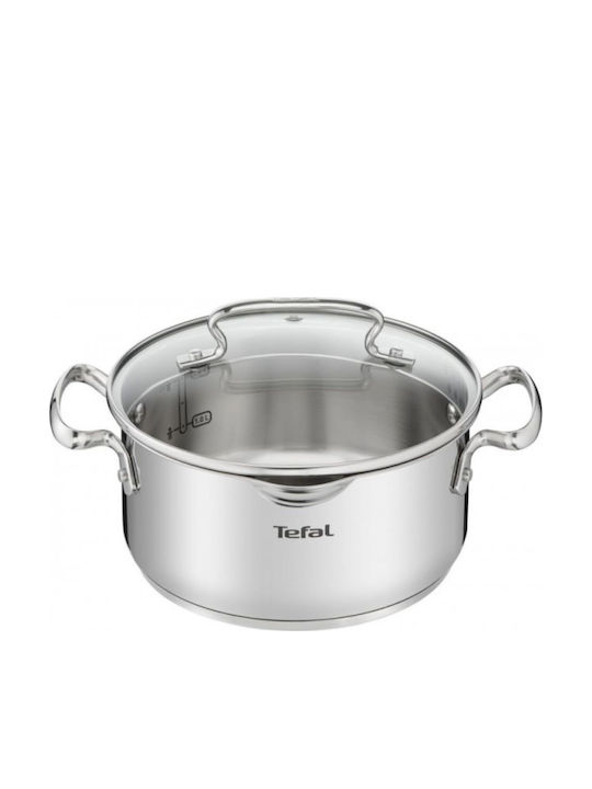 Tefal Duetto+ Deep Stainless Steel Pot 2.9lt / 20cm
