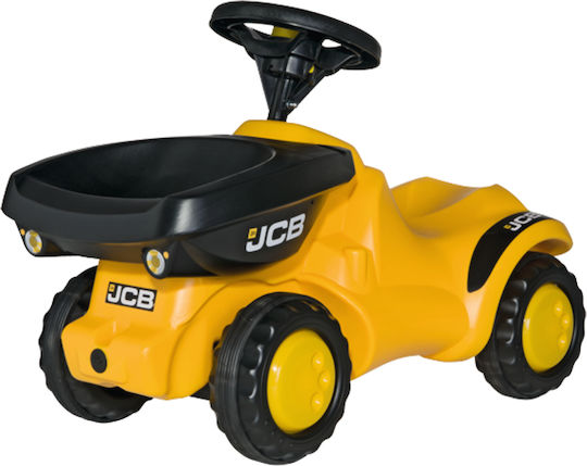 Rolly Toys Roller Tractor JBC Dumper Baby Push Walker for 12+ Months Yellow