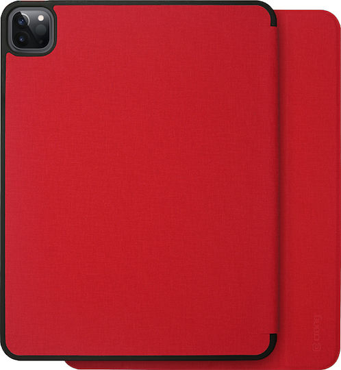 Crong Flexfolio iPad Pro 11" 2022-2021 iPad Air 11” M2 2024 iPad Air 10.9” 5th-4th Gen Case Apple Pencil Function Red