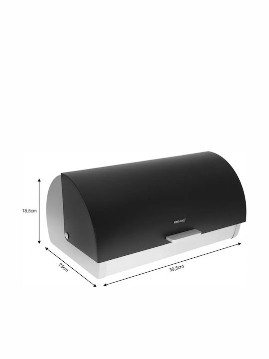 KING Hoff Bread Box Inox Gray 39.5x28x18.5cm