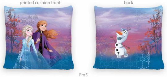 Калъфка за възглавница от кадифе Disney Frozen 40x40 см