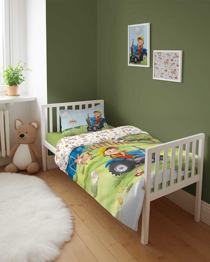 Detexpol Baby Duvet Cover Set With Pillowcase Blue 100x135cm