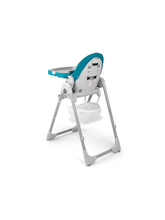Milly Mally Bueno Foldable Baby Highchair 2 in 1 with Adjustable Height Ocean
