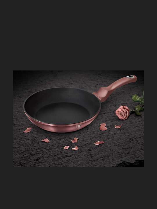 Berlinger Haus i-Rose Collection Pans Set of Aluminum with Stone Coating Pink 3pcs