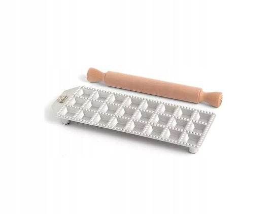 Marcato Ξύλινος Πλάστης Κουζίνας Σετ με Φόρμα 28cm Φ10cm 2τμχ