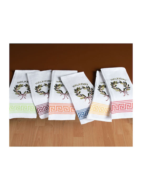 Silk Fashion Hoop Tea Towel in White Color 45x65cm 12pcs
