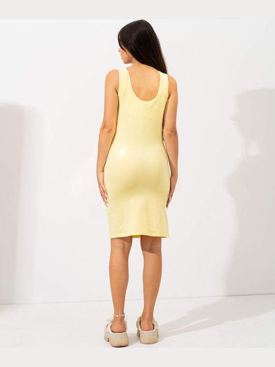 Summer Mini Dress Yellow