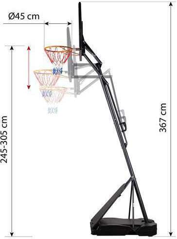Nils Basketballdkorb mit Ständer