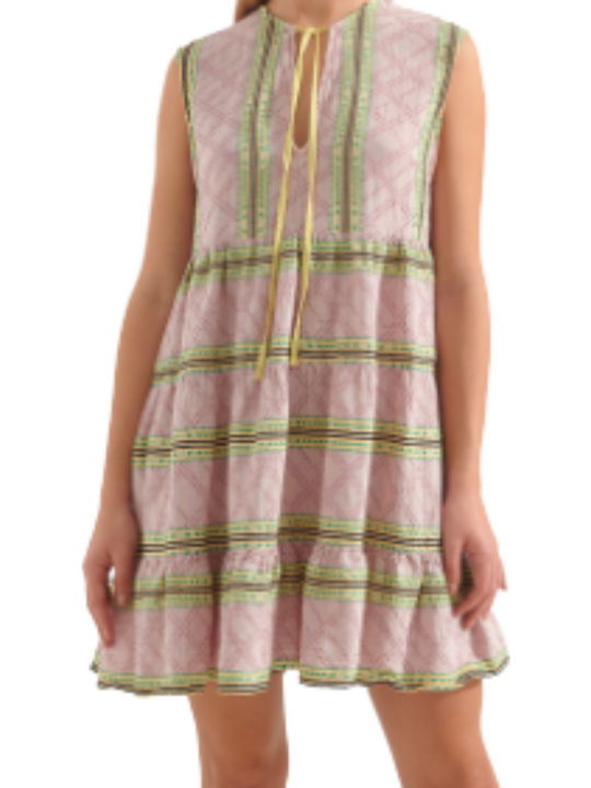Sommer Mini Damenkleid Hellrosa