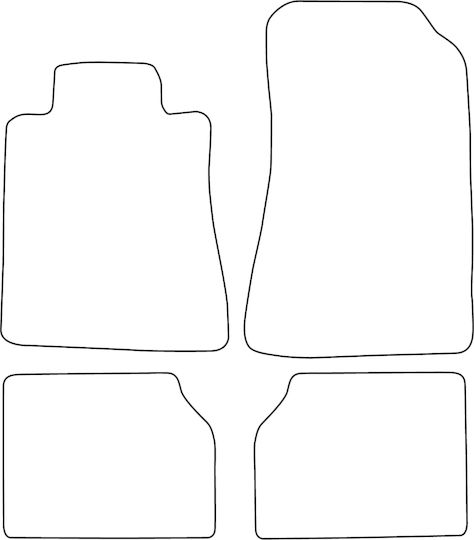 Velour Carpet Set Fitting Mercedes S-class W140 1991-1998 Black Edging