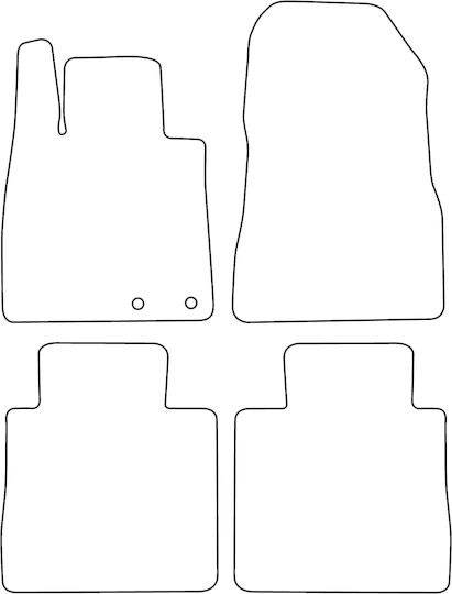 Set Velour Fußmatten Passend Für Nissan Note Ii E12 2012-2016 Schwarz Kante