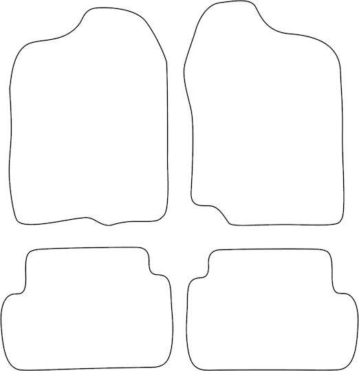Set Velour Mats Suzuki Jimny Iii 1998-2018 Red Edging