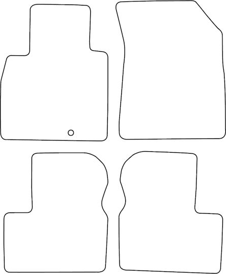 Velour Carpet Car Mats Set Matching Nissan Micra Iv K13 2010-2016 Red Edging