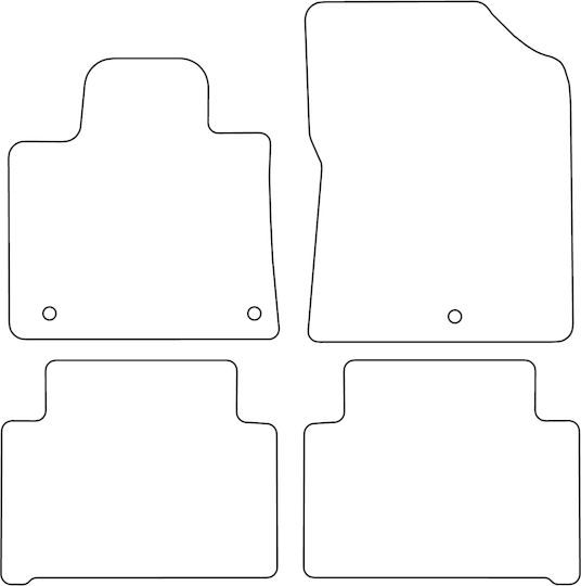 Velour Carpet Set Fitting Kia Sorento Iv 2020 Black Edging