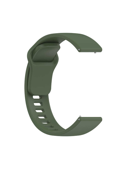 Silicone Tragbare Bänder Smartwatch Bizon Strap Watch Silicone Pro H Quickrelease 22 Mm Dunkles Grün