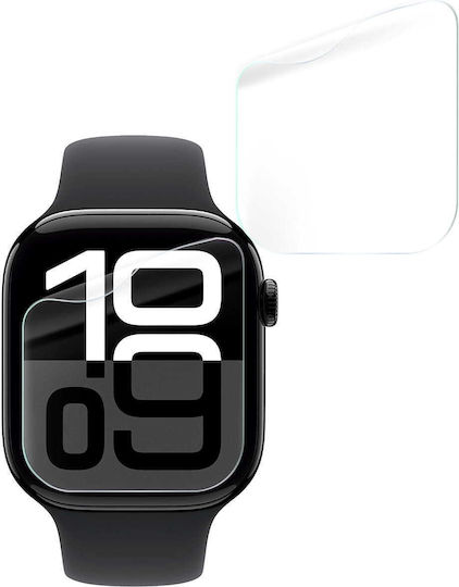 Bizon Стъклен Хидрогелен Протектор За Екран За Часовник Apple Watch 10 46mm 2 Броя