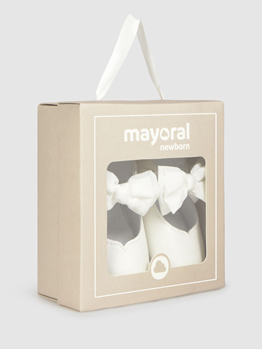 Mayoral Βρεφικές Μπαλαρίνες Αγκαλιάς Λευκές Bows Collection