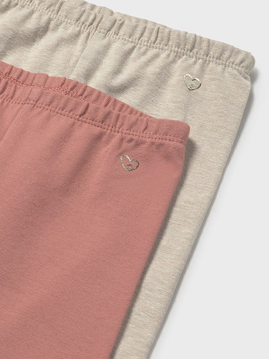 Kids Leggings Set Long Pink