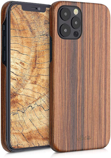 Kalibri Back Cover Wooden Brown (iPhone 12)