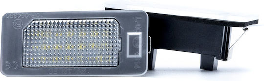 LED Светлини За Регистрационната Табела 6000K Студено Бяло 12V Канбус Audi Q5 A4 A5 Tt Шкода Фабия Йети Фолксваген Пасат