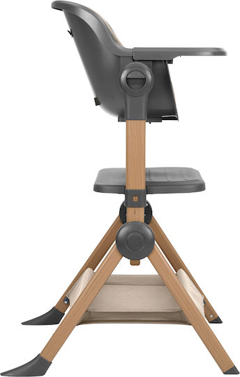 Kikka Boo 2in1 Bedside Crib + Highchair Sleat Me Beige 31003020110