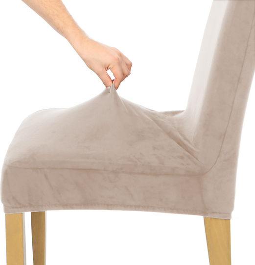 Ubieramy Meble Elastische Abdeckung Für Stuhl Cool Beige