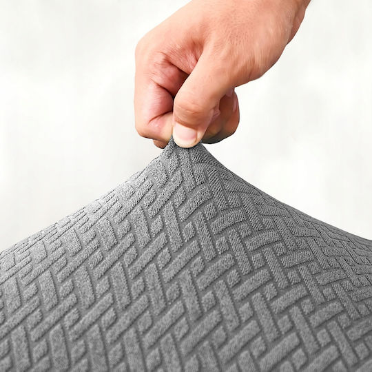 Ubieramy Meble Elastische Abdeckung für Sessel Grau