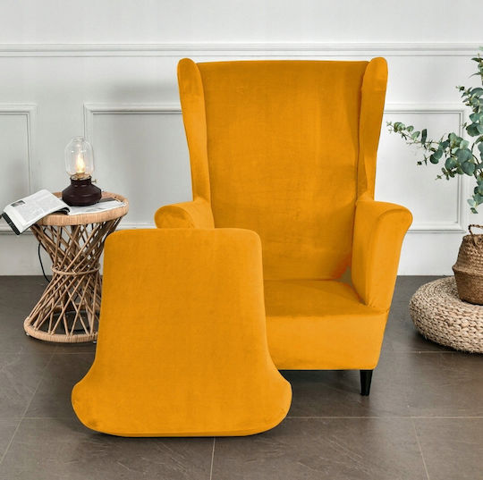 Ubieramy Meble Husă Elastică Fotoliu Mustard 1buc