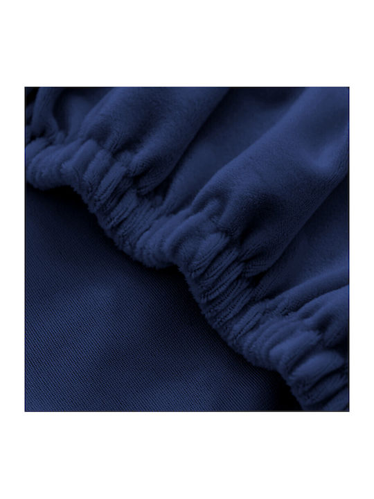 Ubieramy Meble Elastische Abdeckung für Stuhl Navy Velvet 1Stück