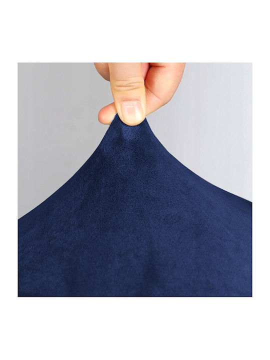 Ubieramy Meble Elastische Abdeckung für Stuhl Navy Velvet 1Stück