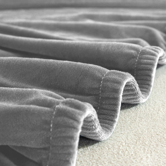 Ubieramy Meble Elastische Abdeckung für Vier-Sitzer-Sofa Light Grey 1Stück