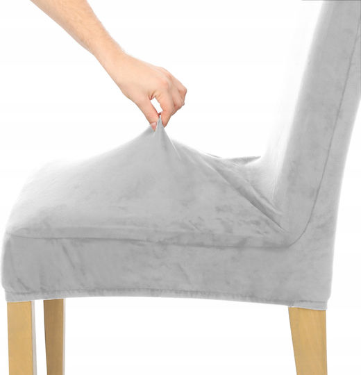Ubieramy Meble Еластичен Калъф За стол Light Gray 1бр