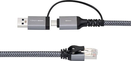Microconnect U/UTP Cat.6 Ethernet Network Cable 5m Black