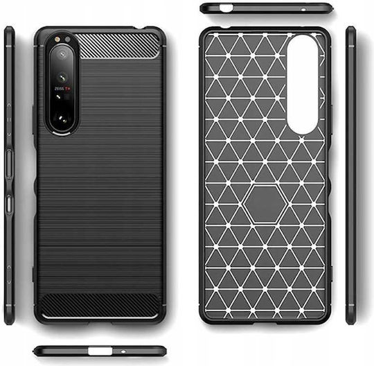 Spacecase Carbon Back Cover Μαύρο (Xperia 1 IV)
