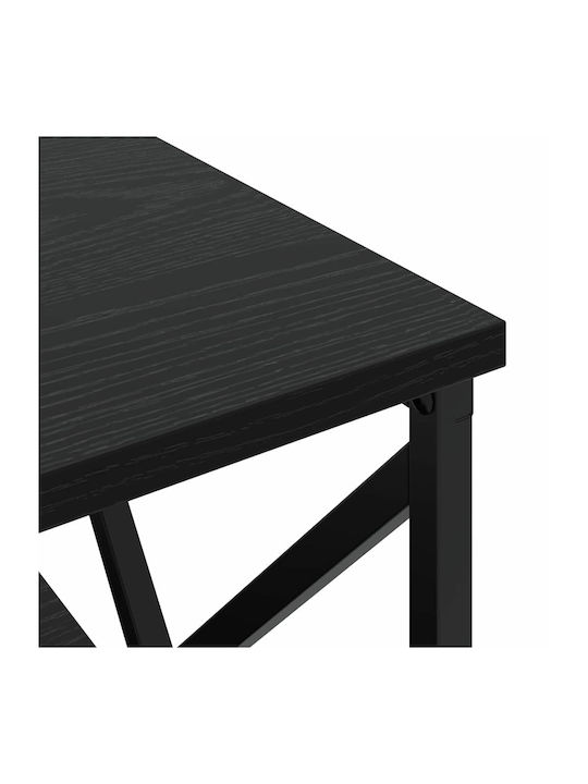 Κομοδίνο Ξύλινο Μαύρη δρυς 41.5x40.5x55cm