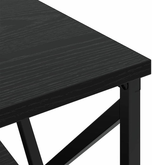 Κομοδίνα Ξύλινα Μαύρη δρυς 2τμχ 41.5x40.5x55cm