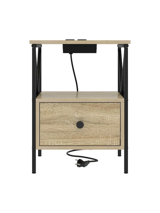 Nachttische Sonoma Oak 2Stück 41.5x40.5x55cm