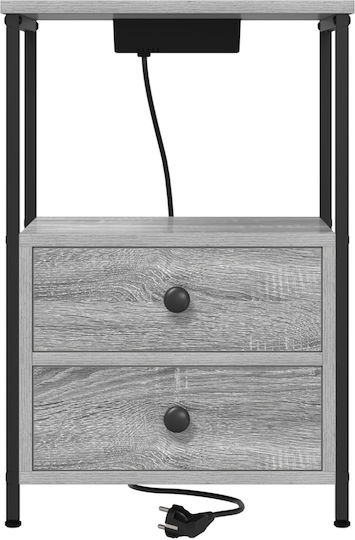 Комоди Дървени Grey Sonoma 2бр 40x31x60см
