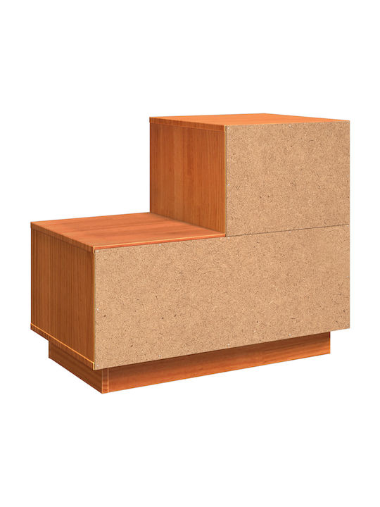 Bedside Table Made of Solid Wood Solid Pine Wood 60x34x51cm