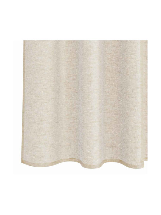 vidaXL Set Curtains With Pencil Pleat Beige 140x225cm