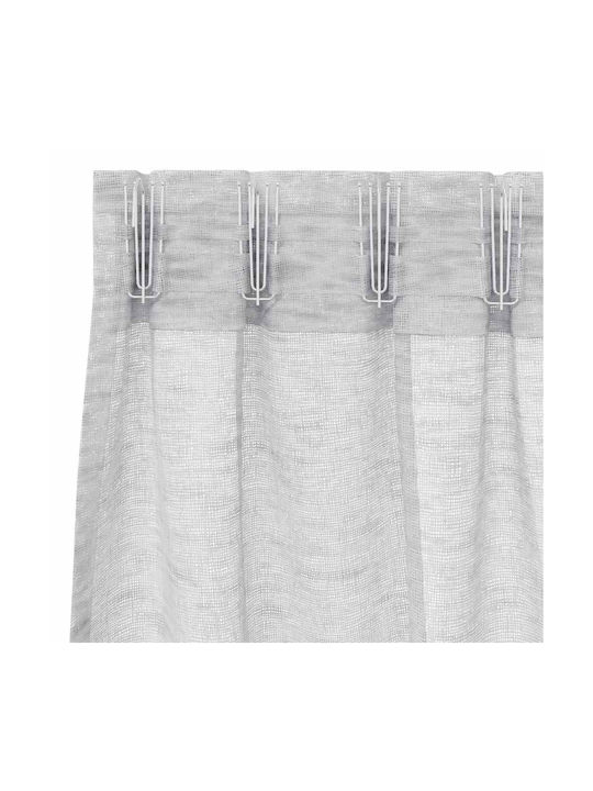 vidaXL Set Perdele Cu Coafură Gri 140x225 Cm