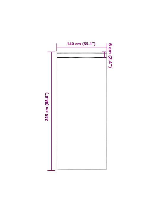 vidaXL vidaXL Vorhänge Fenster mit Bleistiftfalten Braune 140x225cm