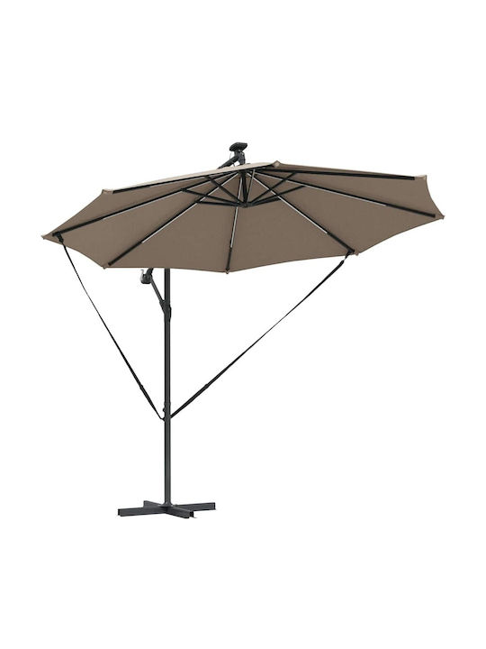 Umbrelă Suspendată Din Aluminiu Maro 2.94x2.94xÎnălțime 2.48m