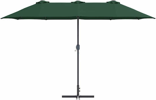 Aluminium Garten- und Terrassen-Sonnenschirm Grüne 3,8x1,96xHöhe 2,35 m