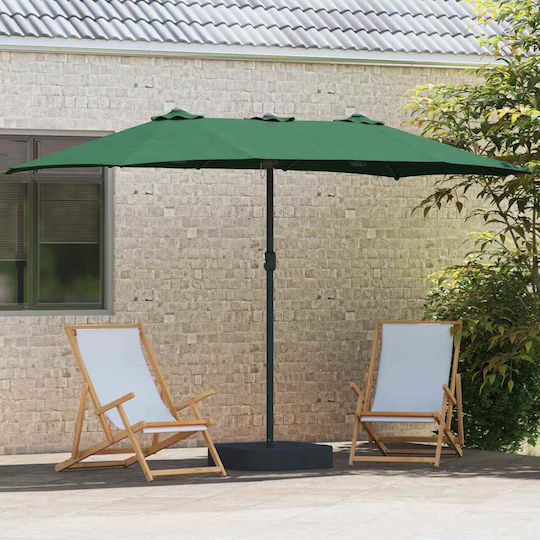 Aluminium Garten- und Terrassen-Sonnenschirm Grüne 3,85x2,09xHöhe 2,44m